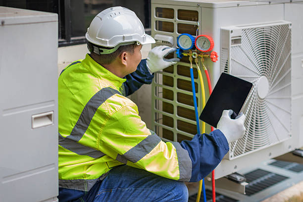 Professional Hvac technician working in Acton, MA